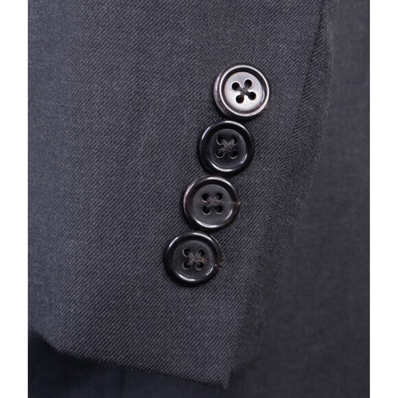 Hickey Freeman "CORSAIR" Sport Coat Suit Jacket Blazer Sz 46L Two Button Solid - Picture 4 of 11